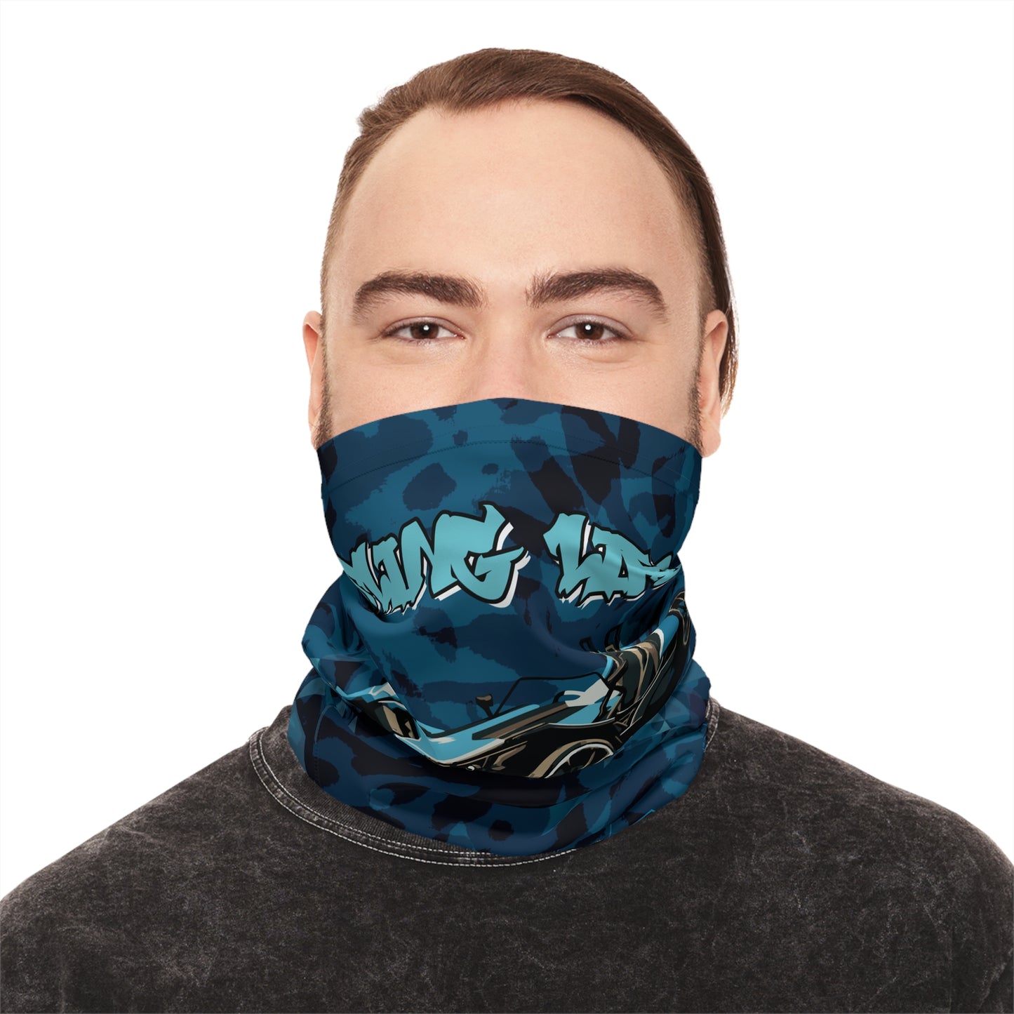 Blue Geometric Sling Life Lightweight Neck Gaiter - Sling Life Fans