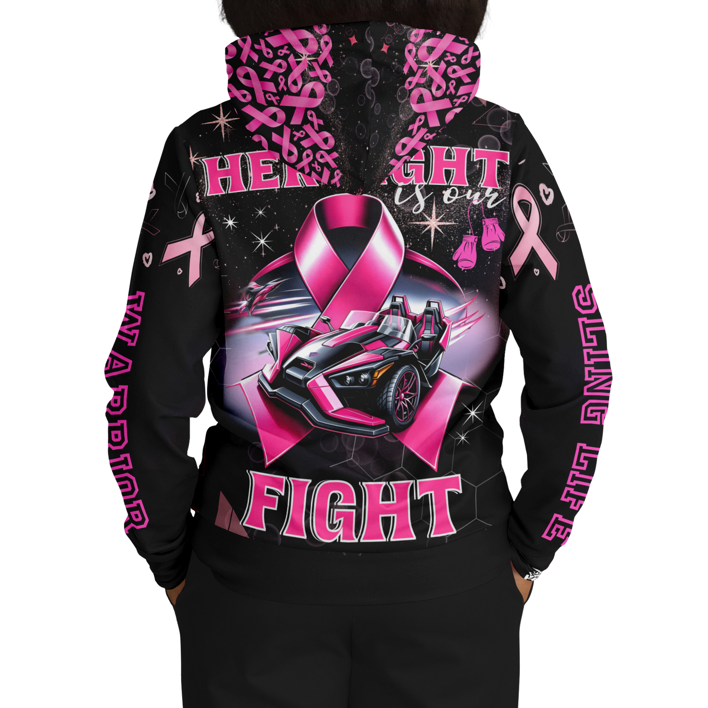 Breast Cancer Awareness AOP Hoodie - Sling Life Fans
