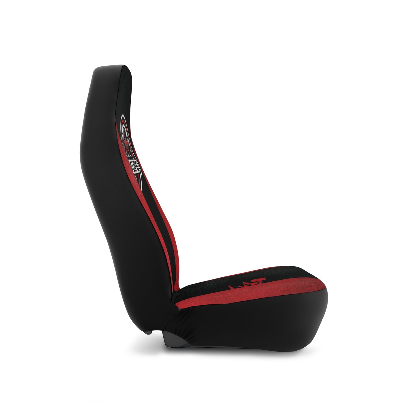 Red & Black Logo Car Seat Covers - Sling Life Fans