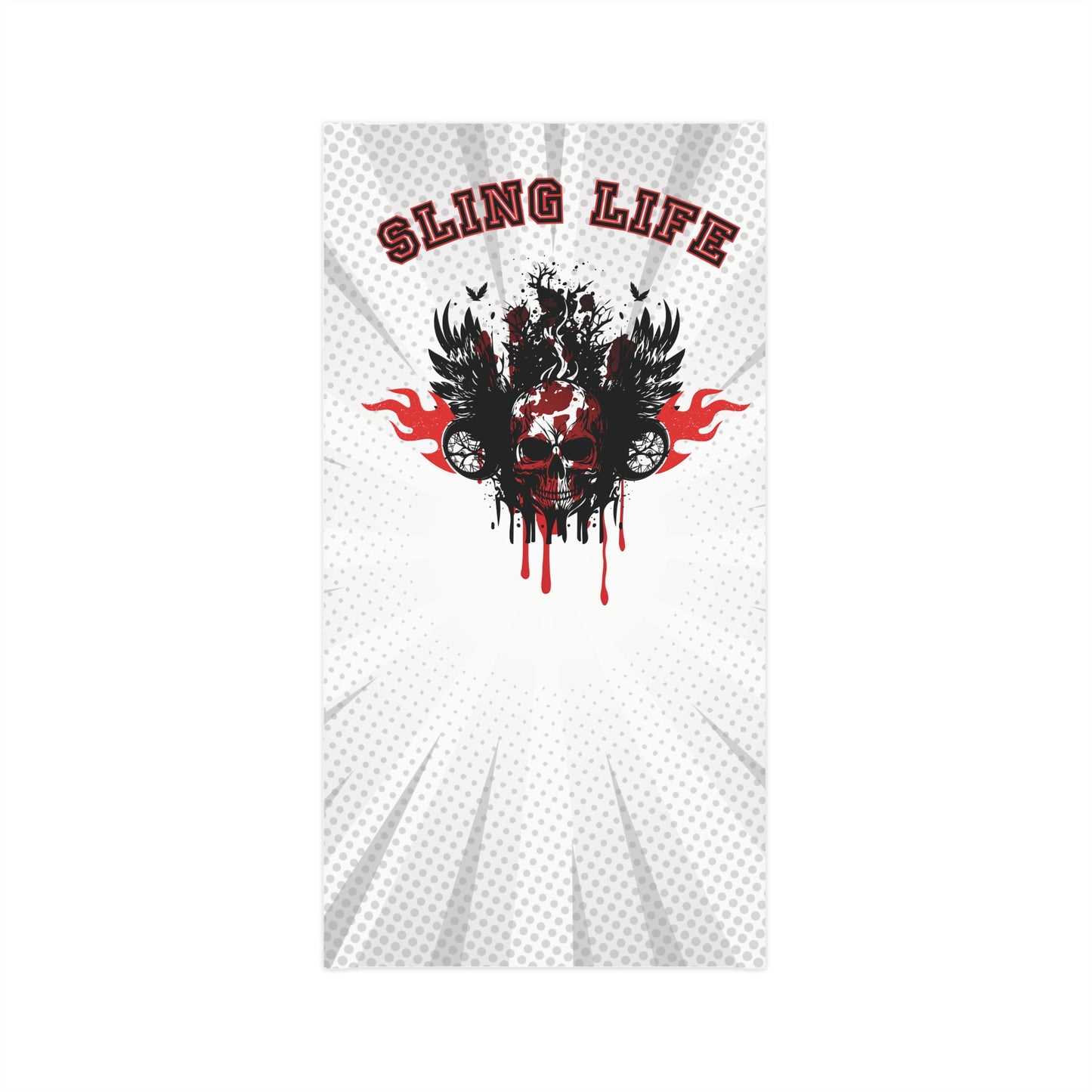 Sling Life Skull w/Flames Lightweight Neck Gaiter - Sling Life Fans