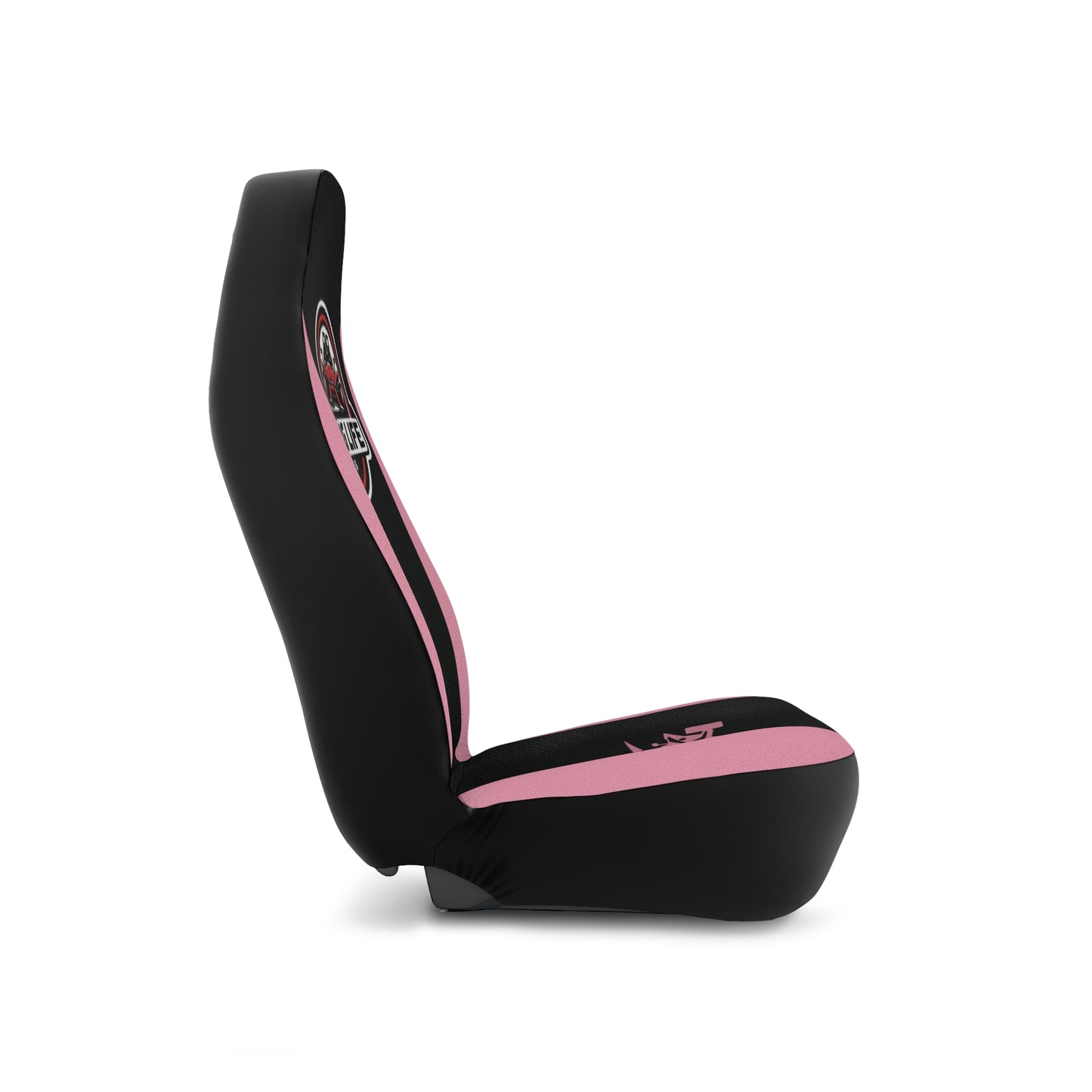Pink & Black Logo Car Seat Covers - Sling Life Fans