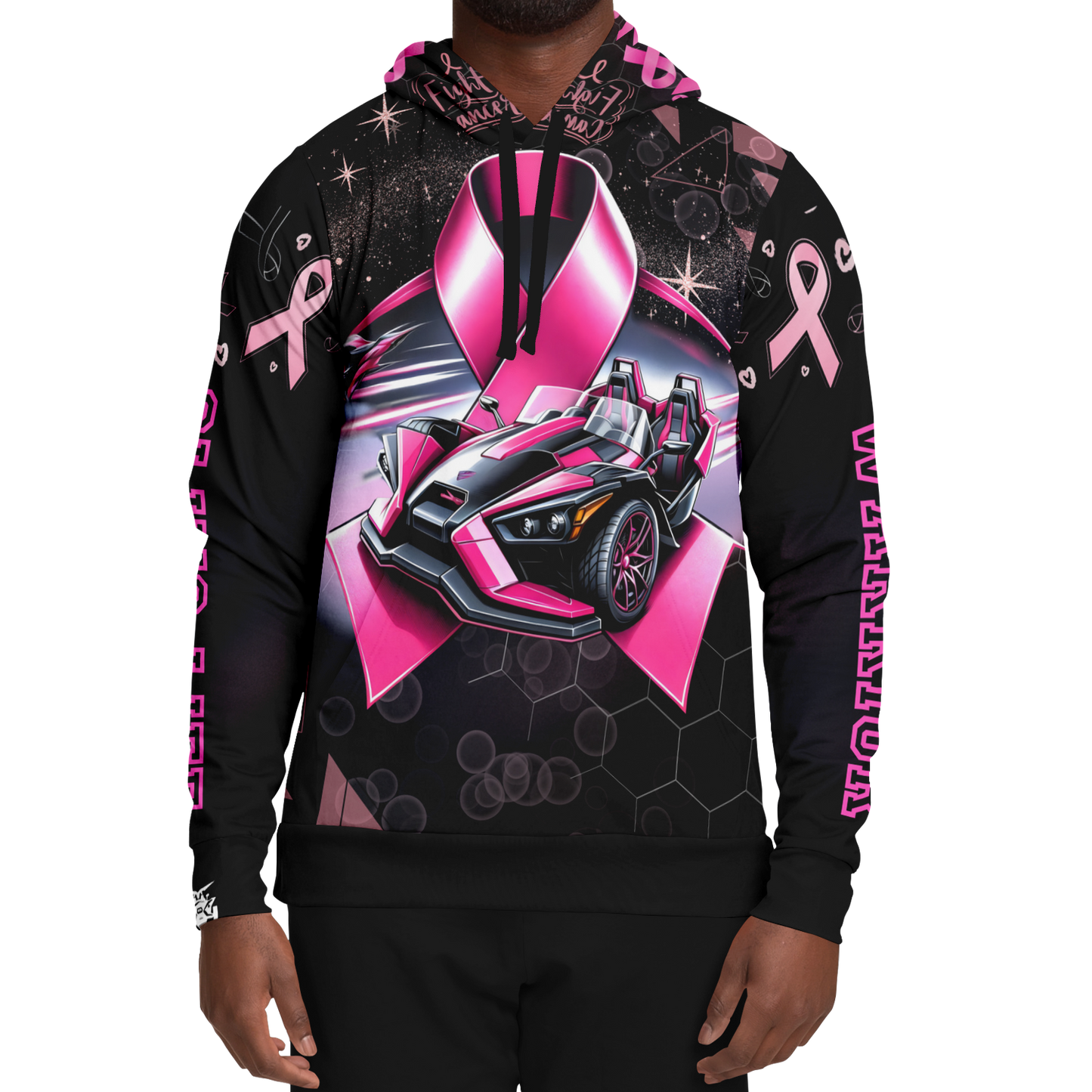 Breast Cancer Awareness AOP Hoodie - Sling Life Fans
