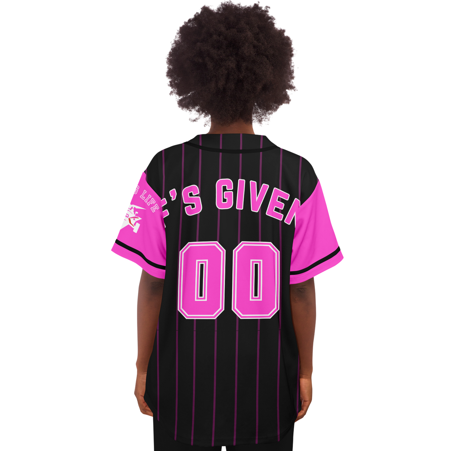 Pink 00 F's Given Baseball Jersey - Sling Life Fans
