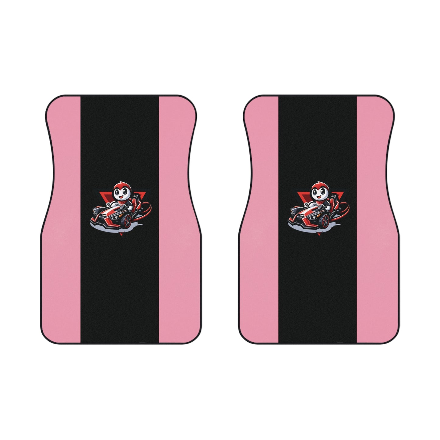Pink & Black Logo Car Mats - Sling Life Fans