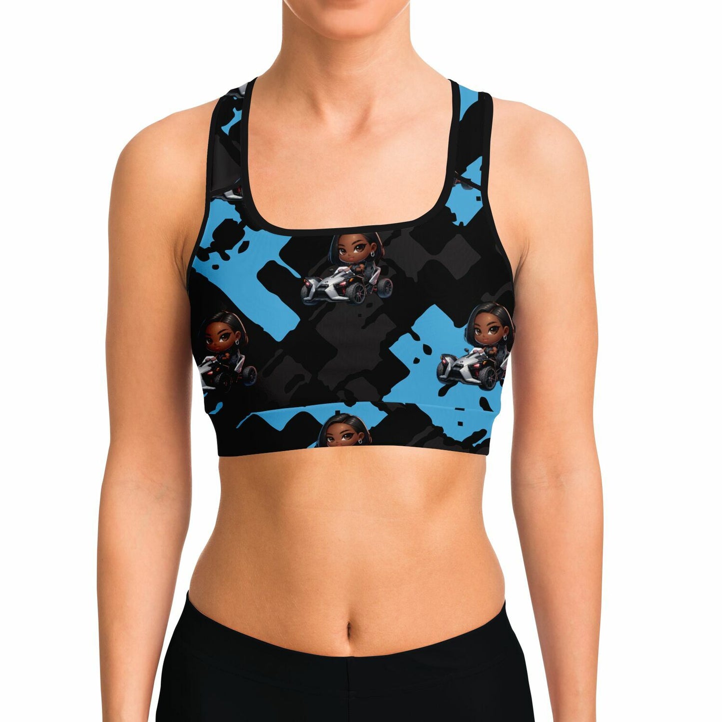Chibi Girl Sling Life Sports Bra - Sling Life Fans