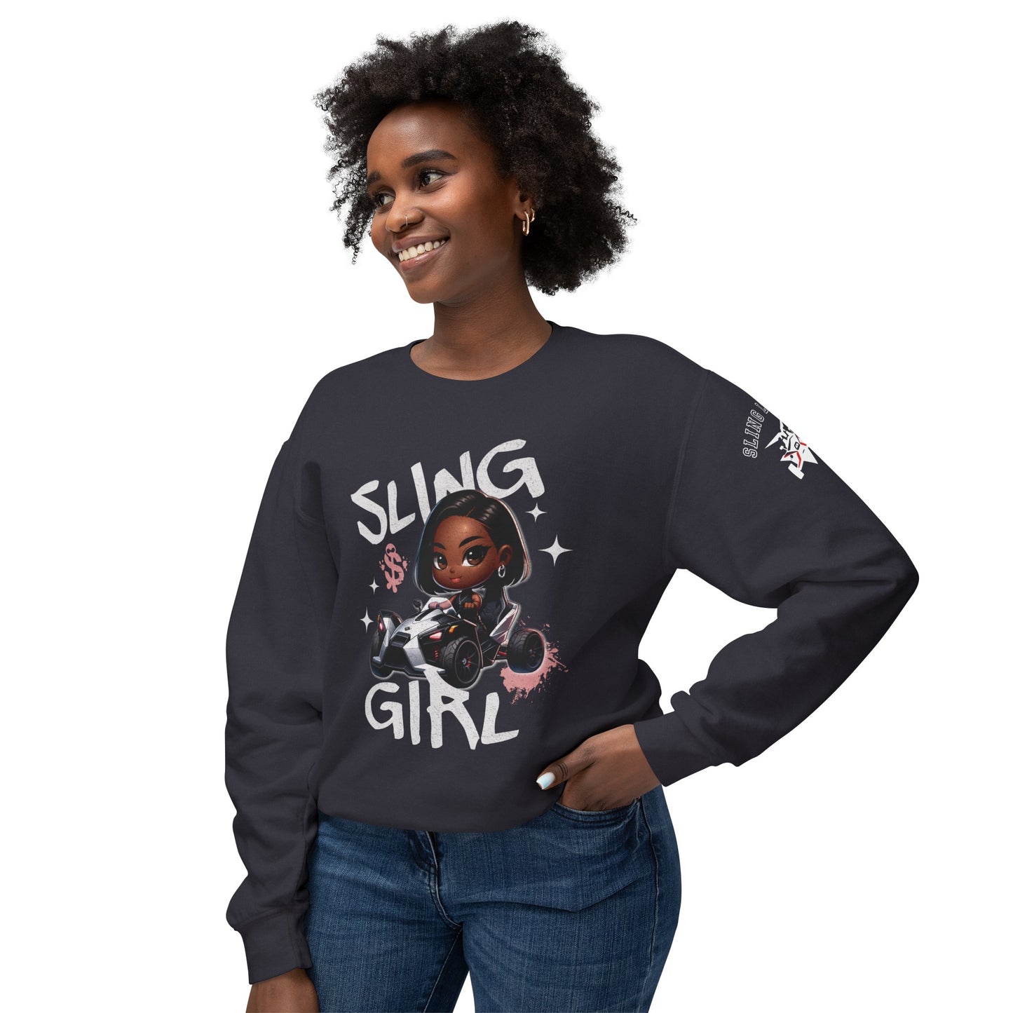 Chibi Girl Sling Life Sweatshirt - Sling Life Fans