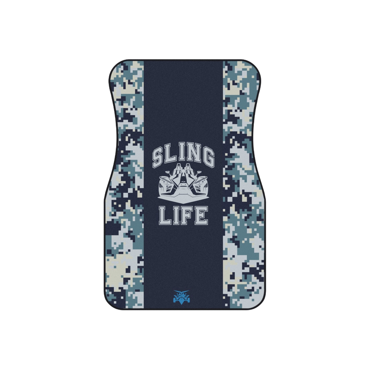 Blue Camoflauge Car Mats - Sling Life Fans