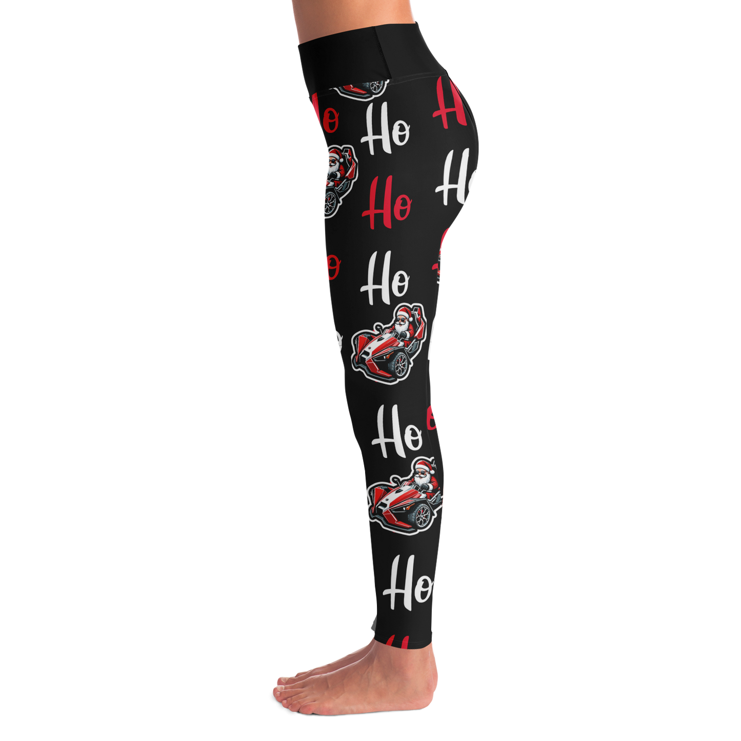 Ho! Ho! Ho! Santa Driving Slingshot Leggings - Sling Life Fans