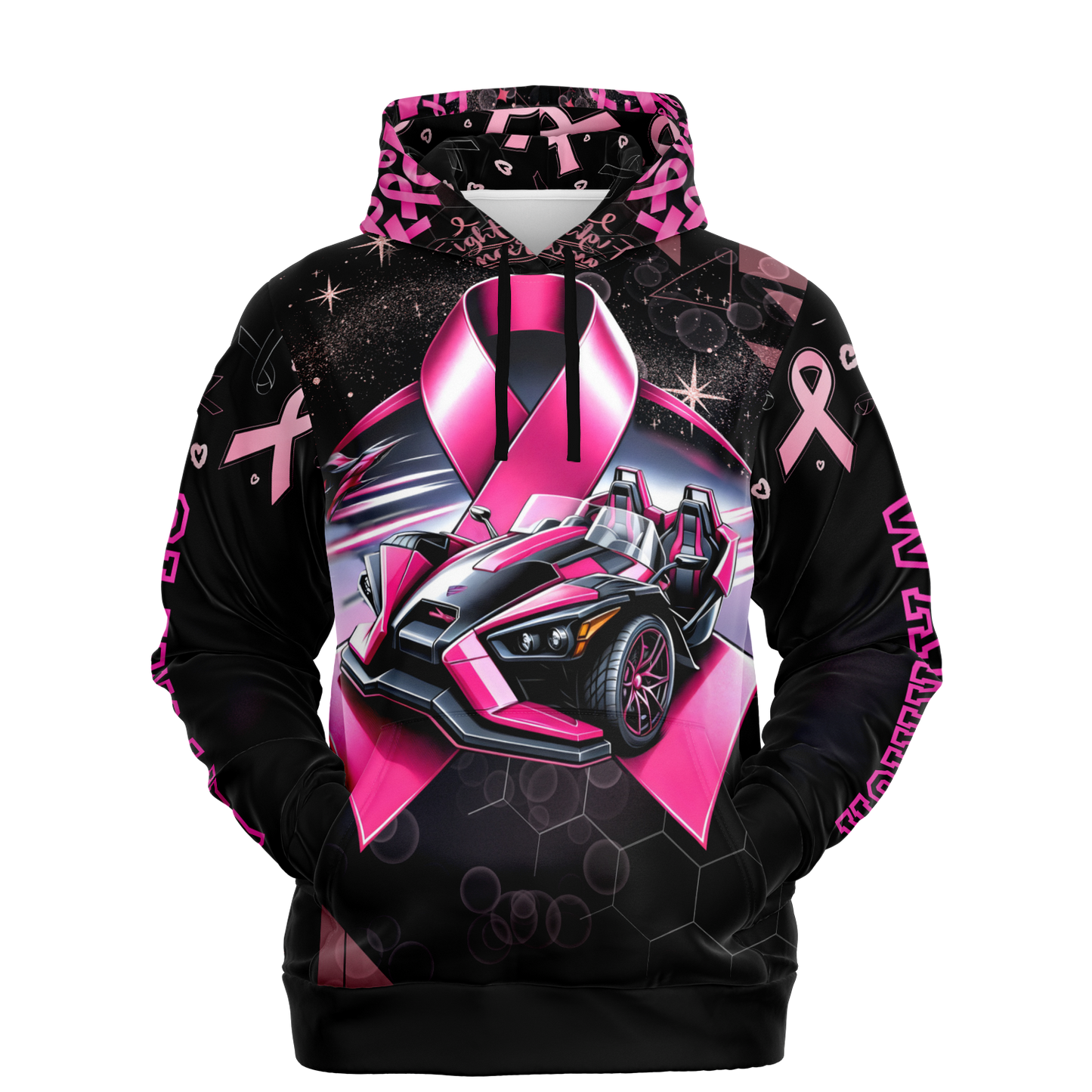 Breast Cancer Awareness AOP Hoodie - Sling Life Fans