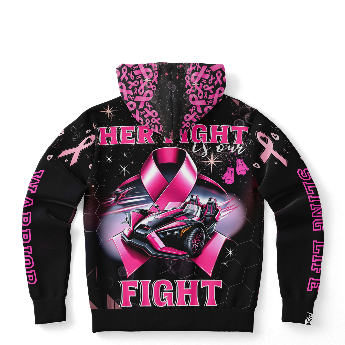 Breast Cancer Awareness AOP Hoodie - Sling Life Fans