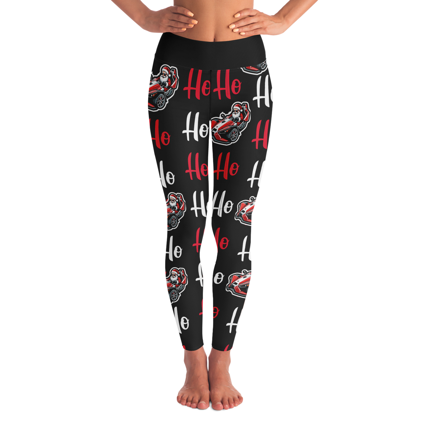 Ho! Ho! Ho! Santa Driving Slingshot Leggings - Sling Life Fans