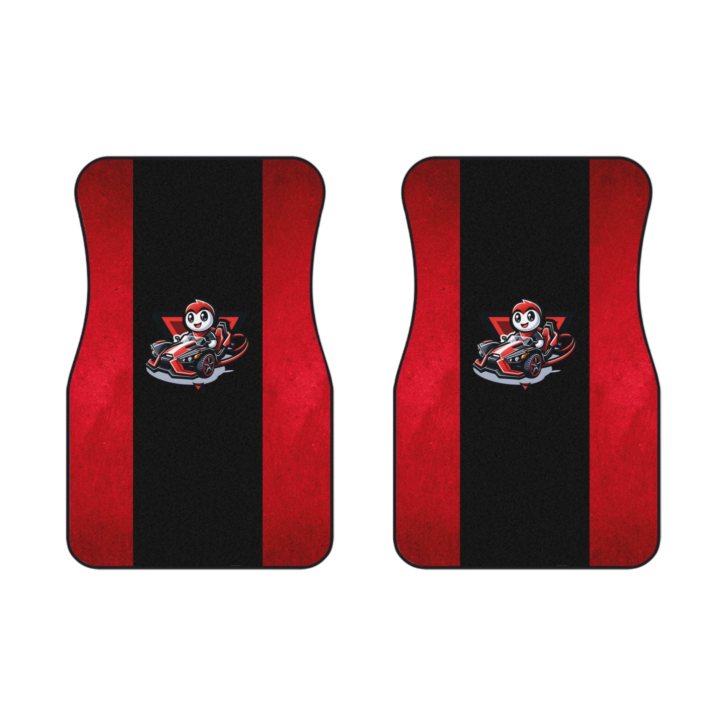 Red & Black Logo Car Mats - Sling Life Fans