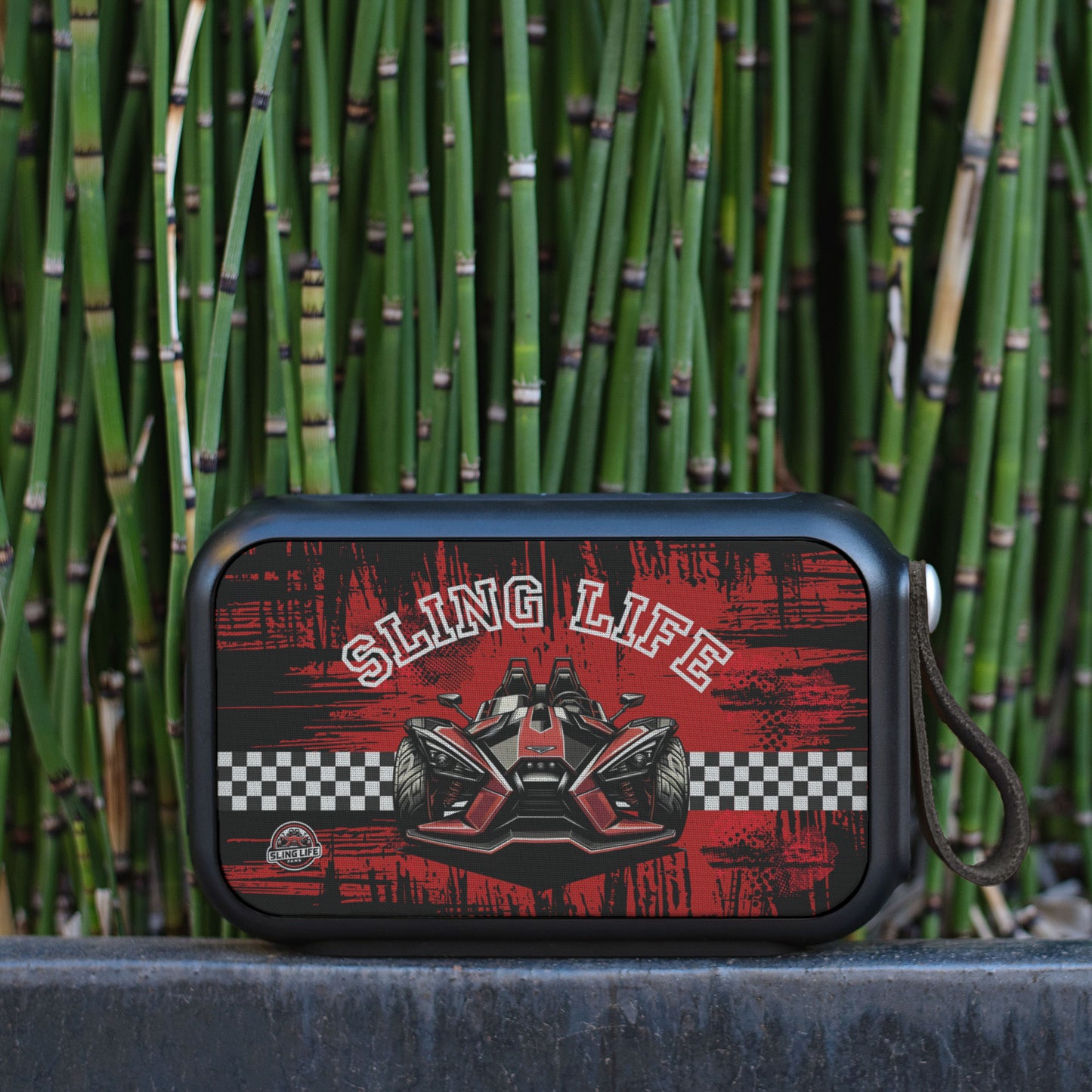 Black & Red Racing Bluetooth Speaker - Sling Life Fans