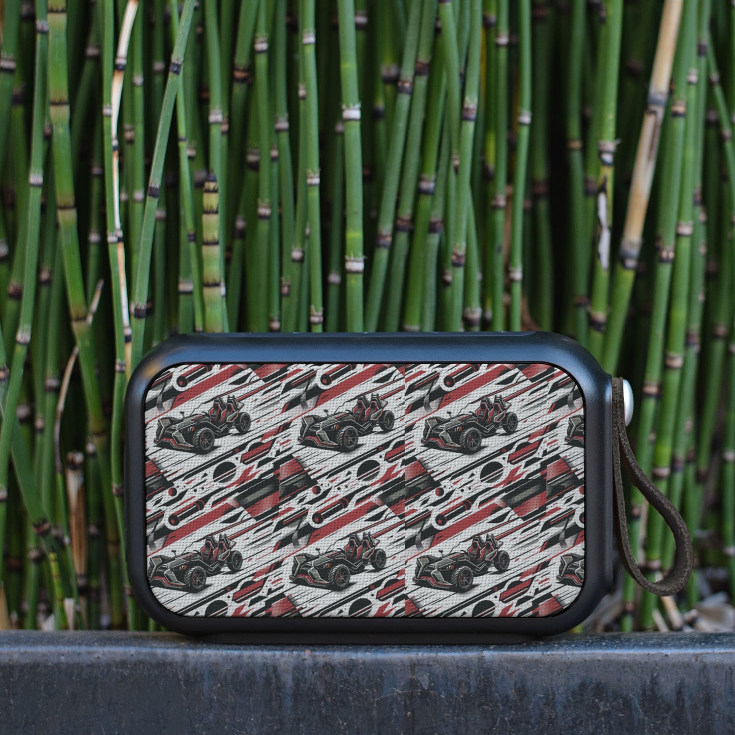 Black & Red Slingshot Pattern Speaker - Sling Life Fans