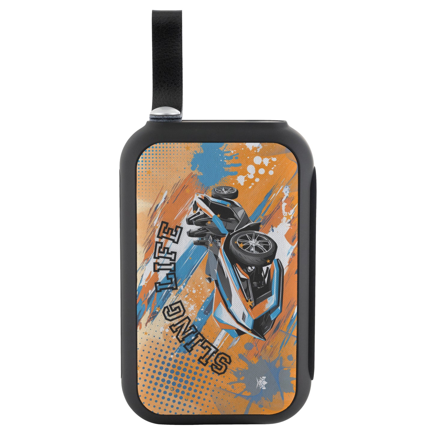 Blue & Orange Slingshot Bluetooth Speaker - Sling Life Fans