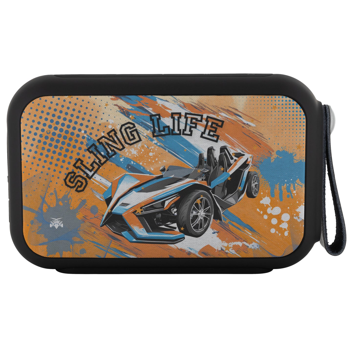Blue & Orange Slingshot Bluetooth Speaker - Sling Life Fans