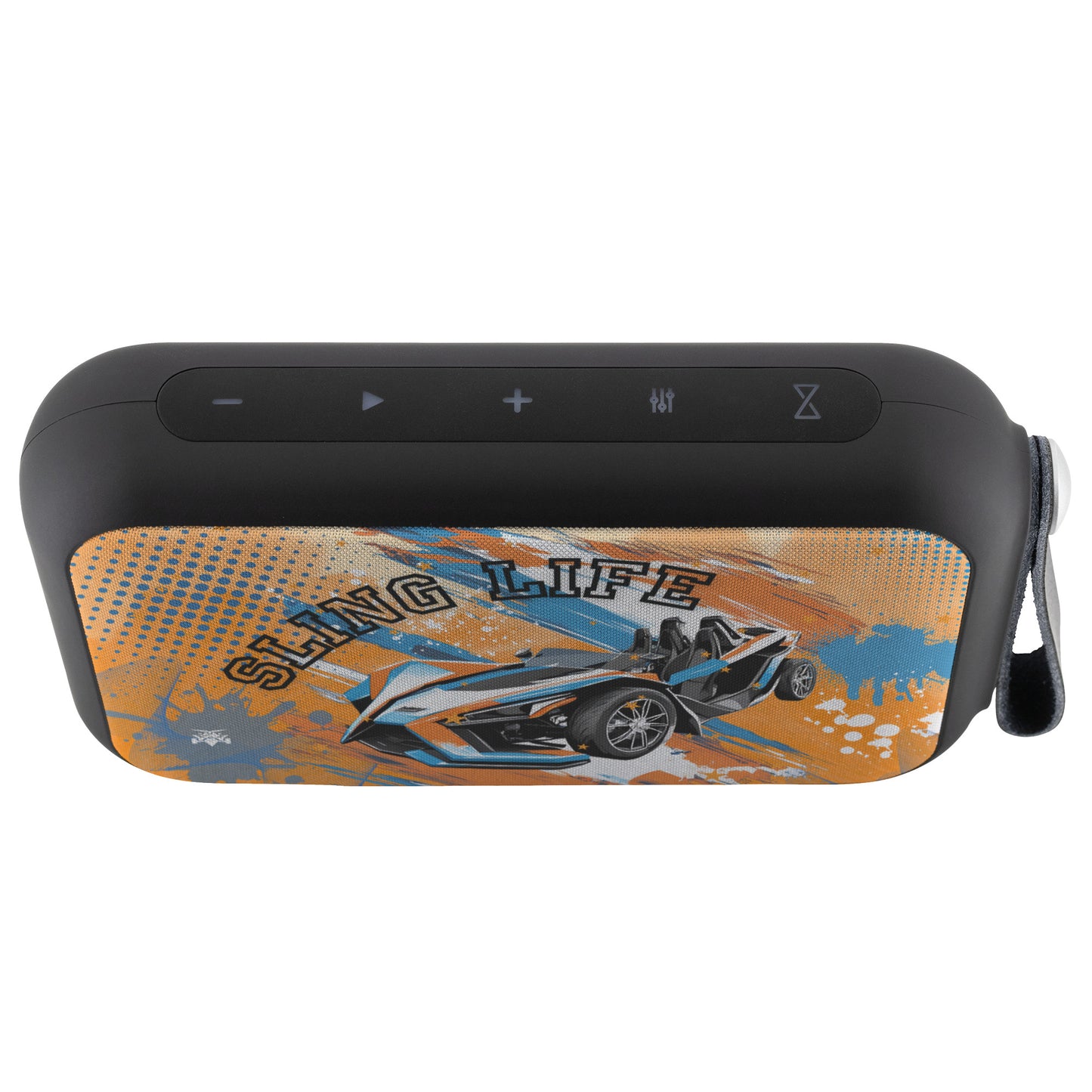 Blue & Orange Slingshot Bluetooth Speaker - Sling Life Fans