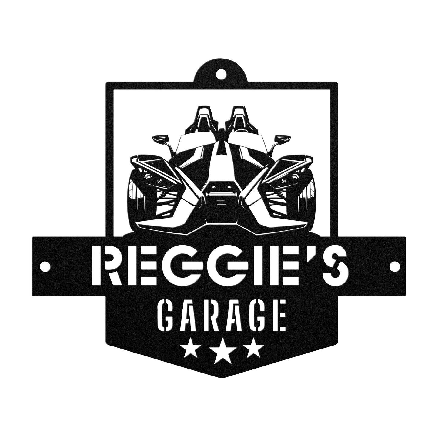 Customized Name Slingshot Gargage Metal Sign - Sling Life Fans