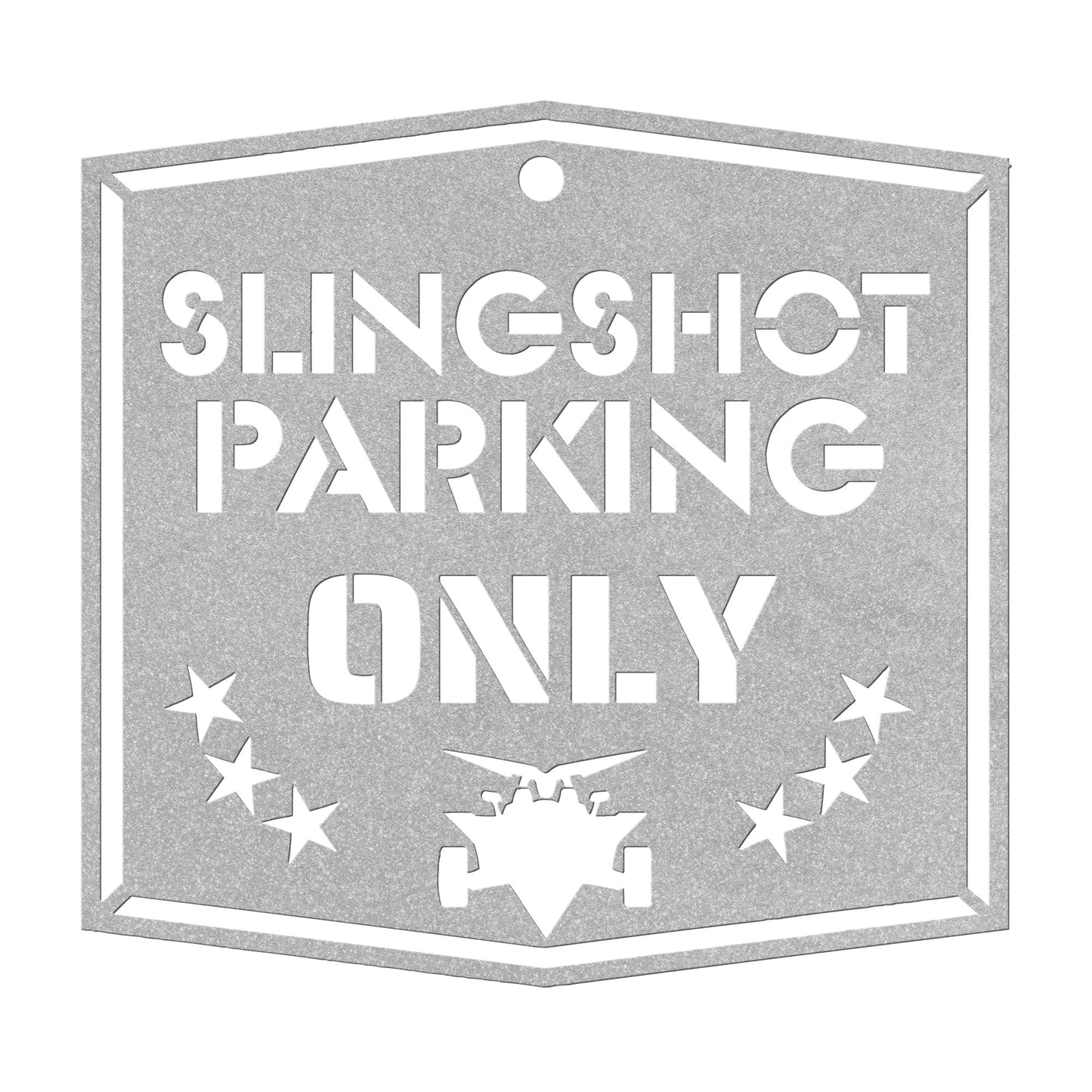 Slingshot Parking Only Metal Sign - Sling Life Fans