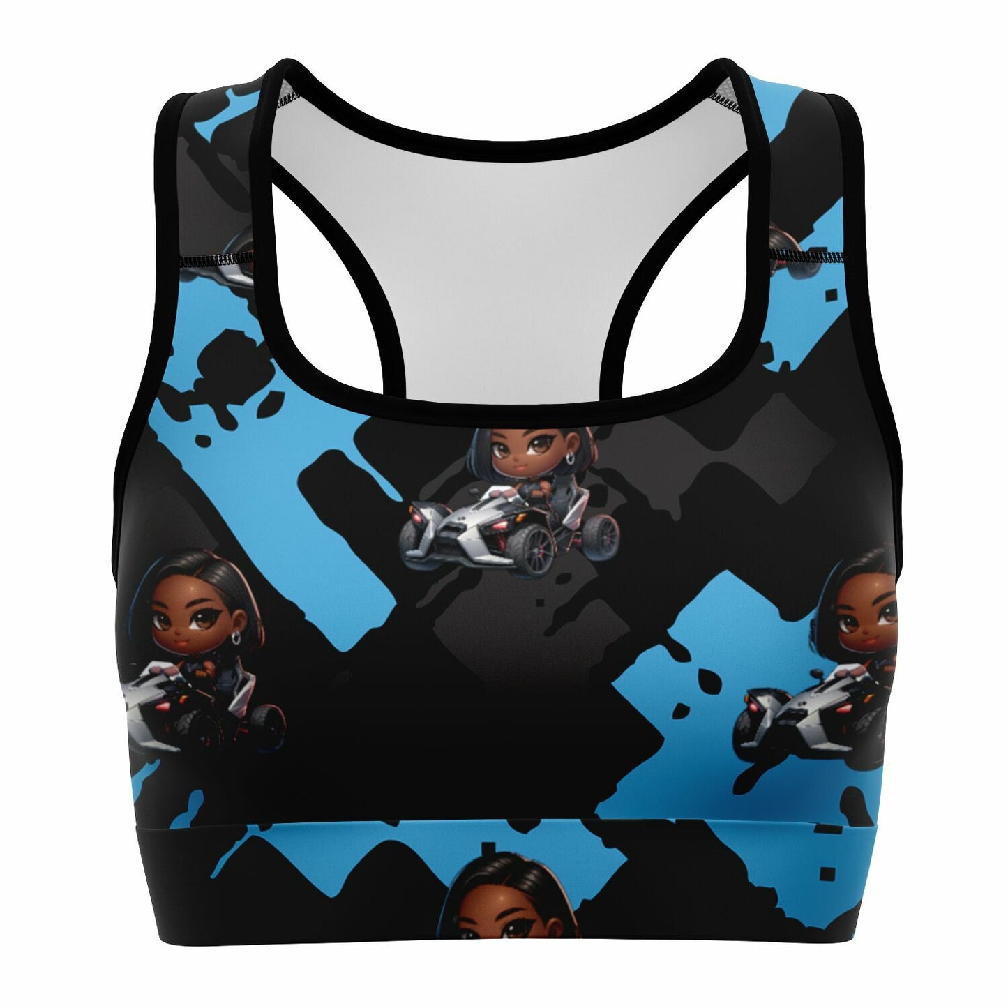 Chibi Girl Sling Life Sports Bra - Sling Life Fans