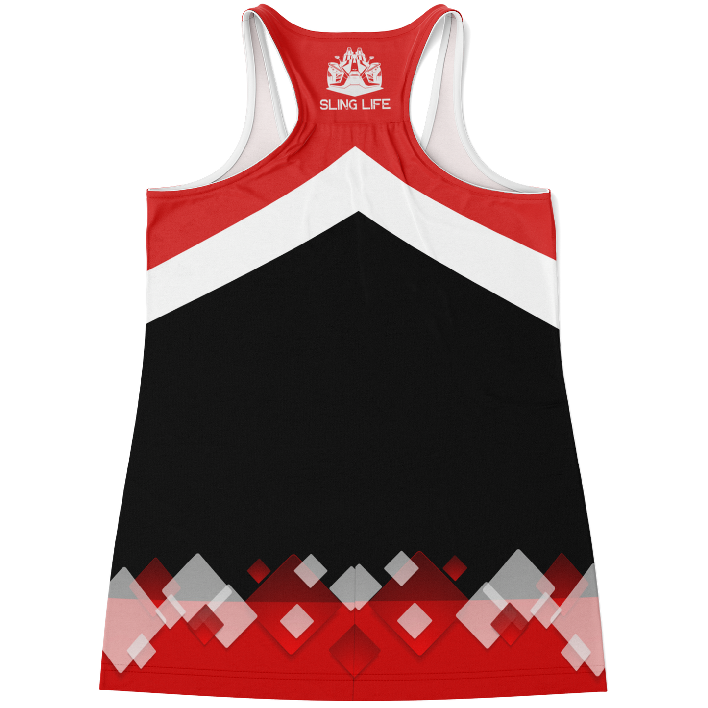 Red & Black Chevron Sling Life Tank Top - Sling Life Fans