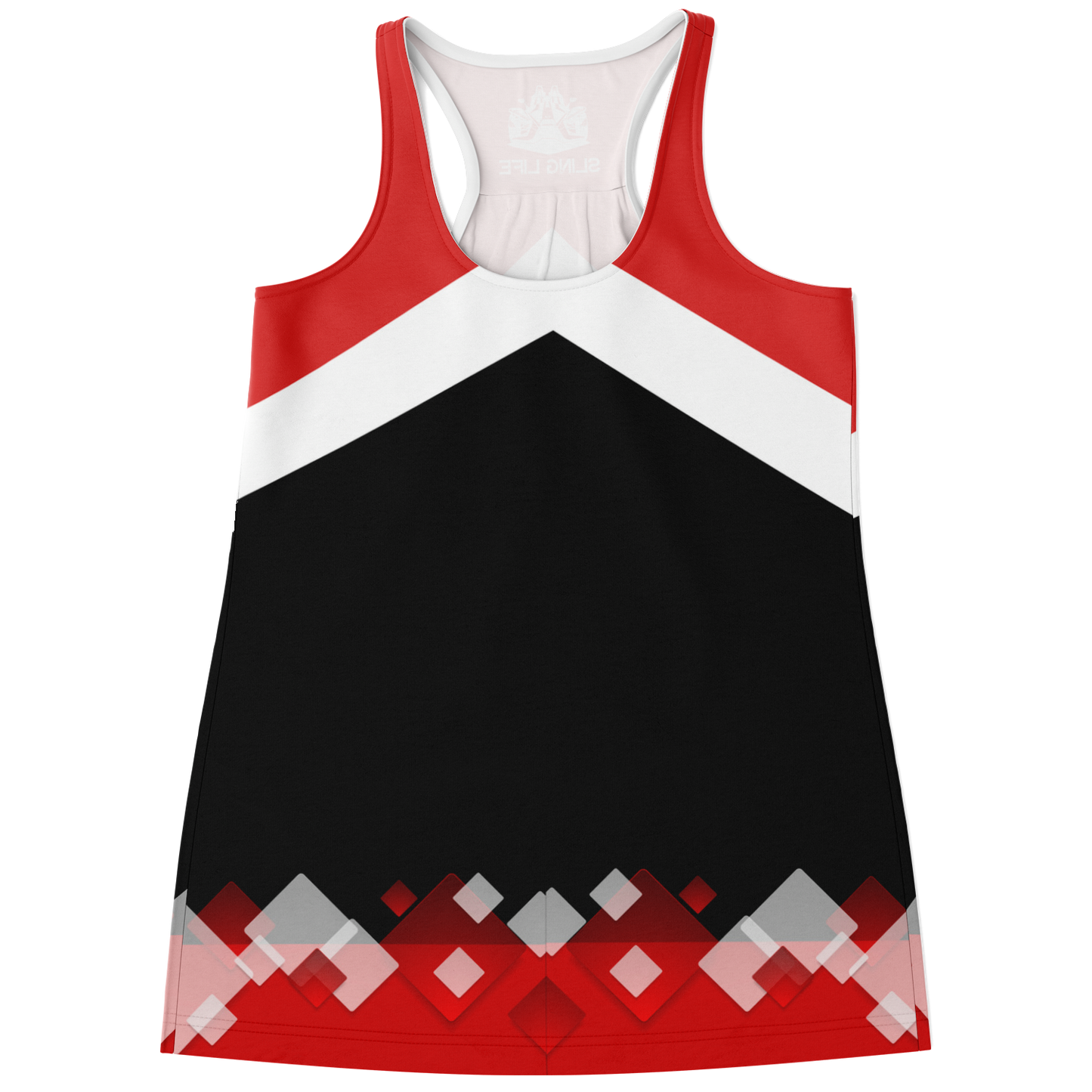 Red & Black Chevron Sling Life Tank Top - Sling Life Fans