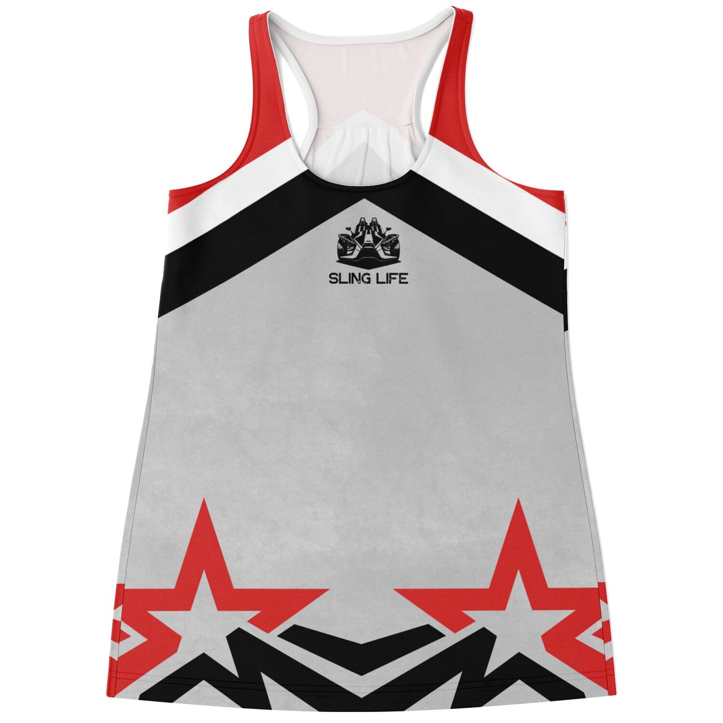 Black & Red Chevron Star Sling Life Tank Top - Sling Life Fans