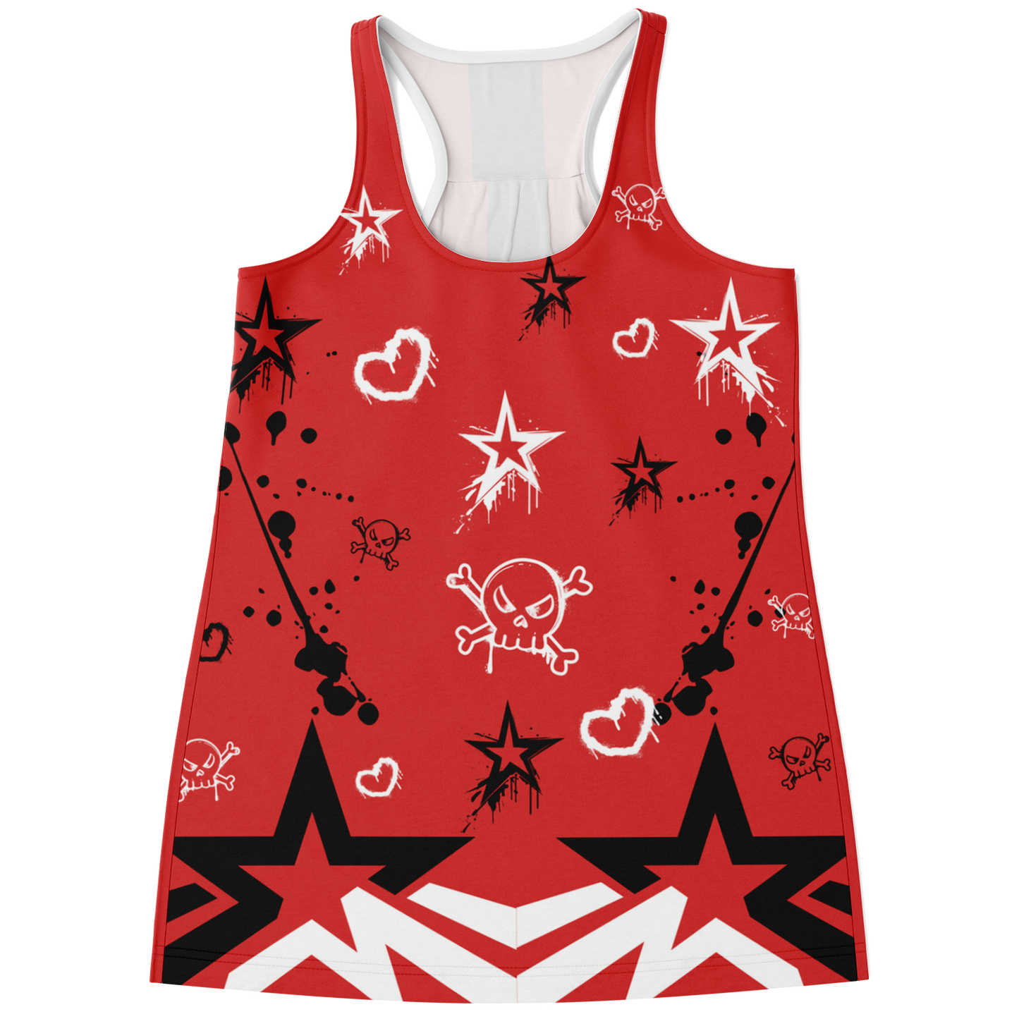 Red & Black Graffiti Sling Life Tank Top - Sling Life Fans