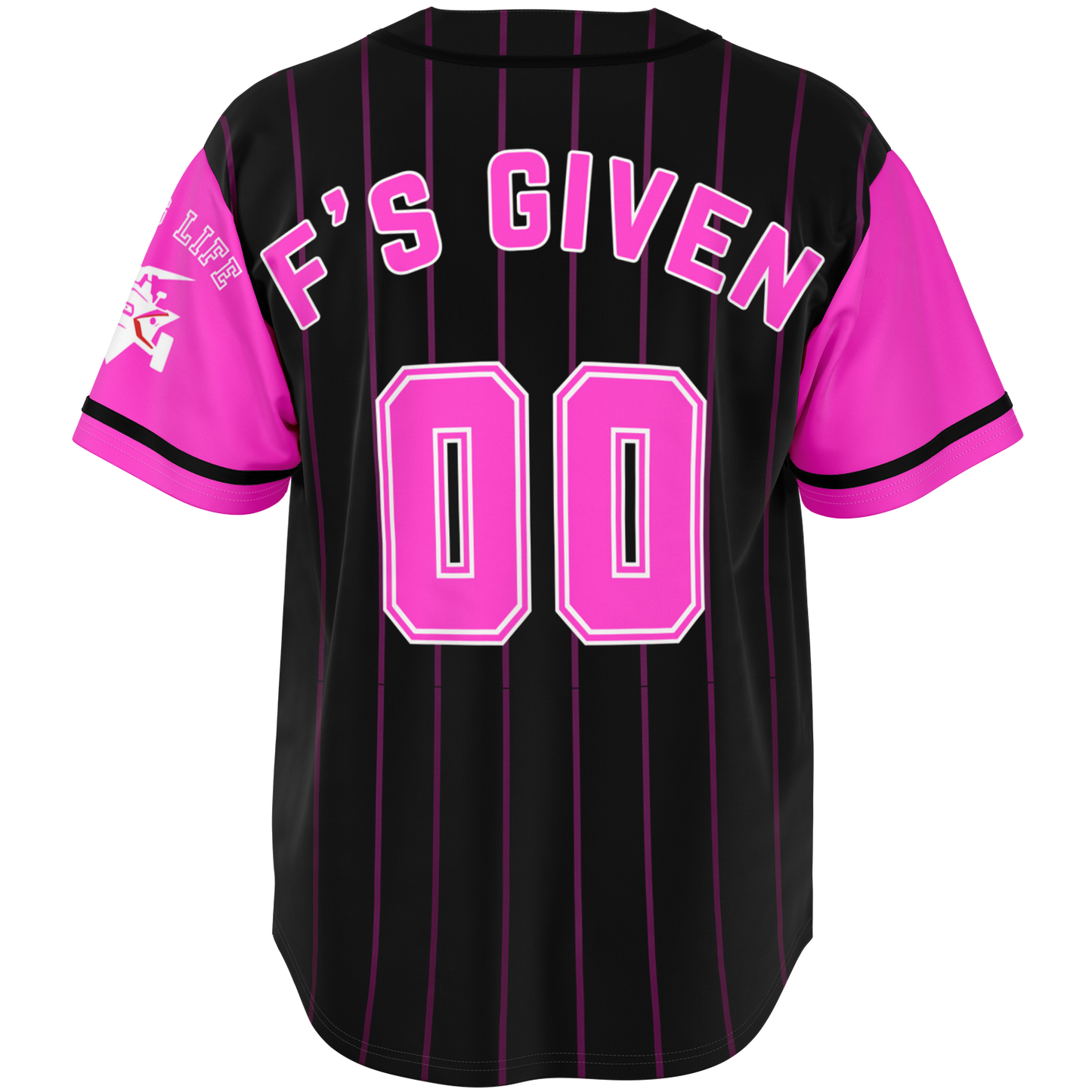 Pink 00 F's Given Baseball Jersey - Sling Life Fans