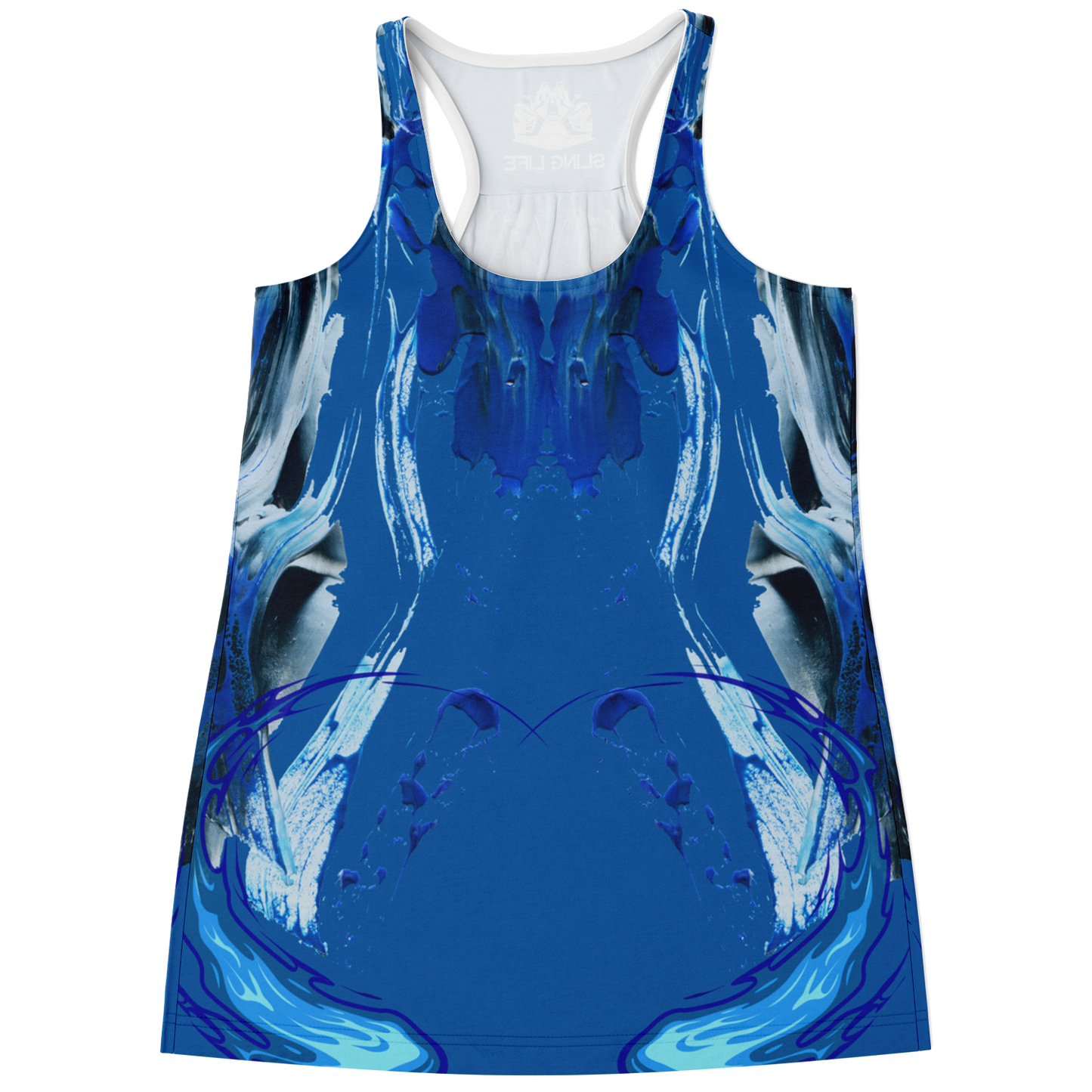 Blue Watercolor Graphic Sling Life Tank Top - Sling Life Fans