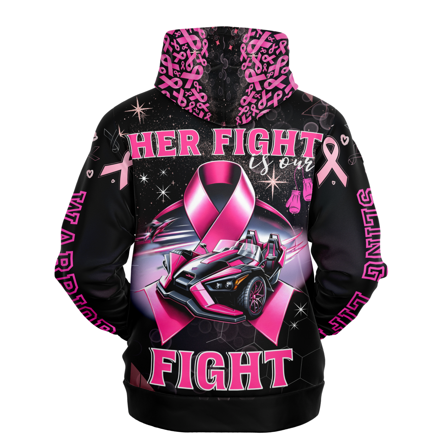Breast Cancer Awareness AOP Hoodie - Sling Life Fans