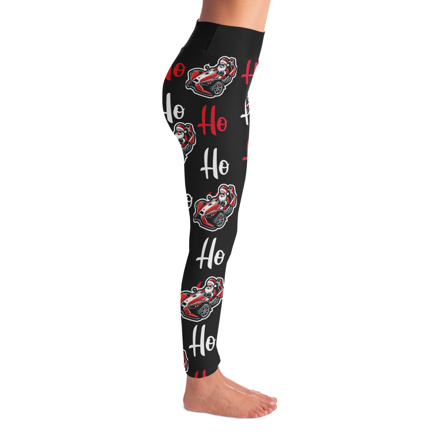 Ho! Ho! Ho! Santa Driving Slingshot Leggings - Sling Life Fans