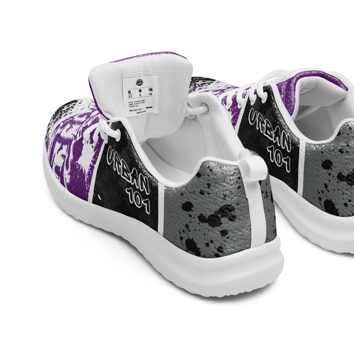 Black & Purple Urban Sling Life Women’s Athletic Shoes