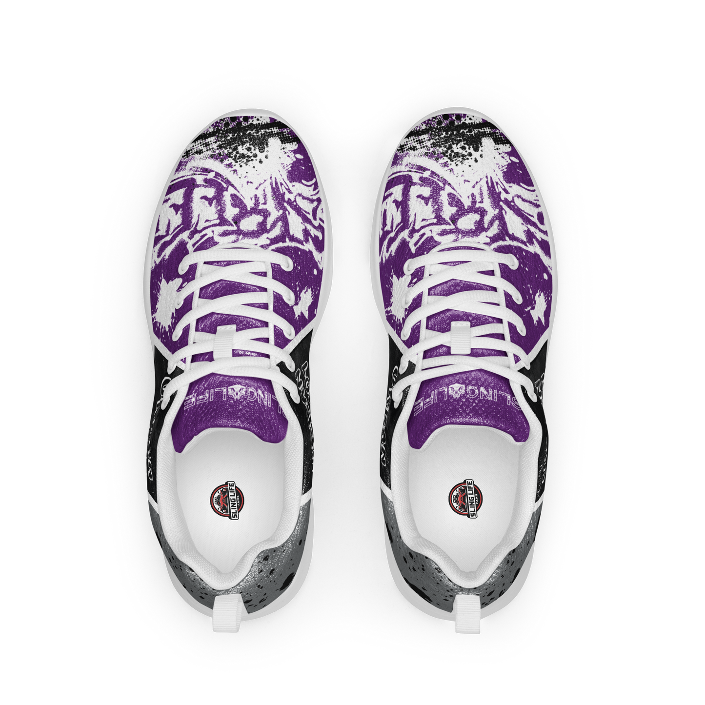 Black & Purple Urban Sling Life Women’s Athletic Shoes