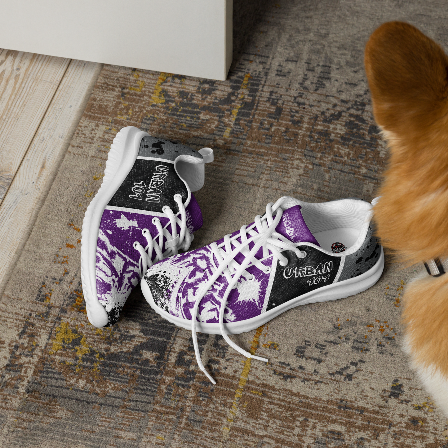 Black & Purple Urban Sling Life Women’s Athletic Shoes