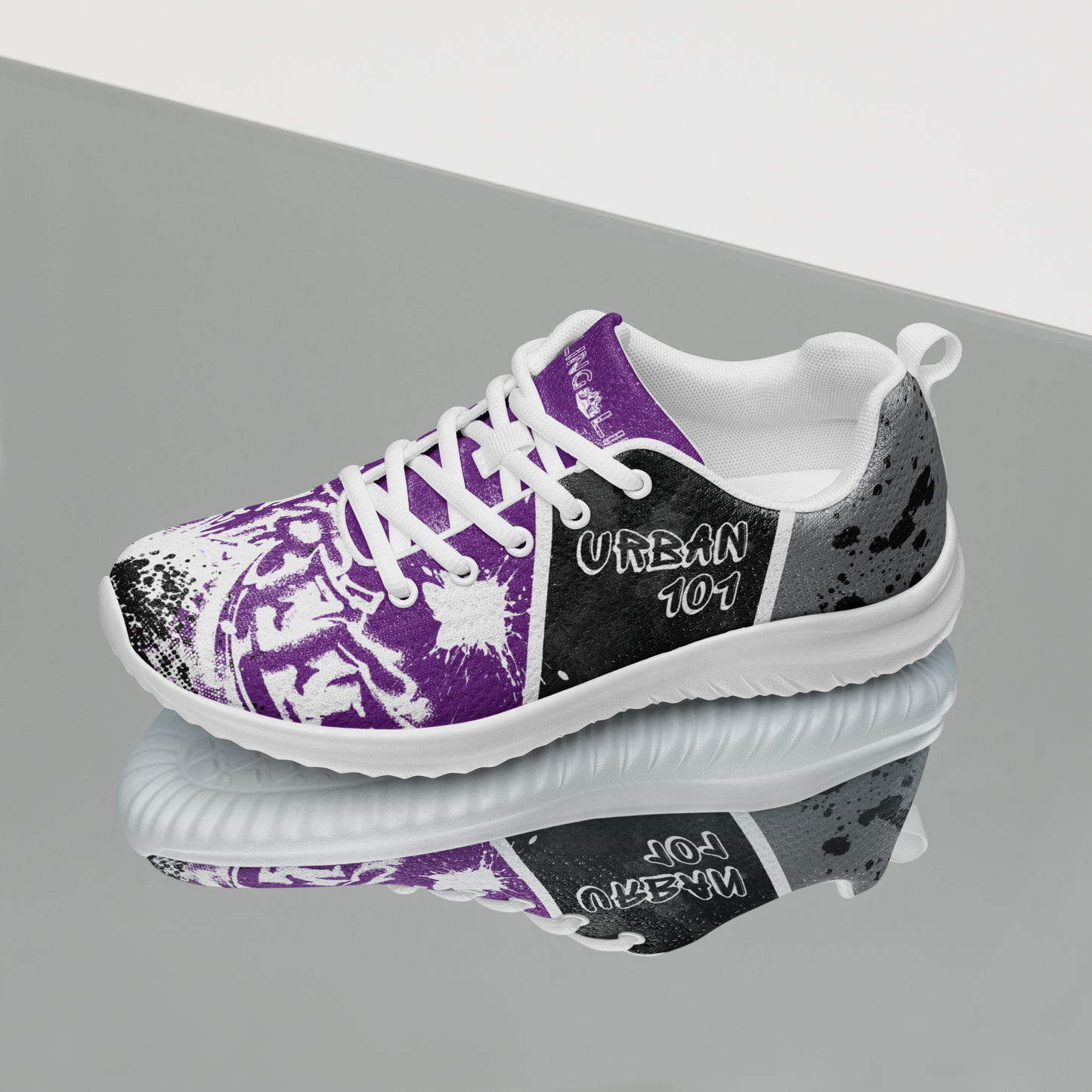 Black & Purple Urban Sling Life Women’s Athletic Shoes