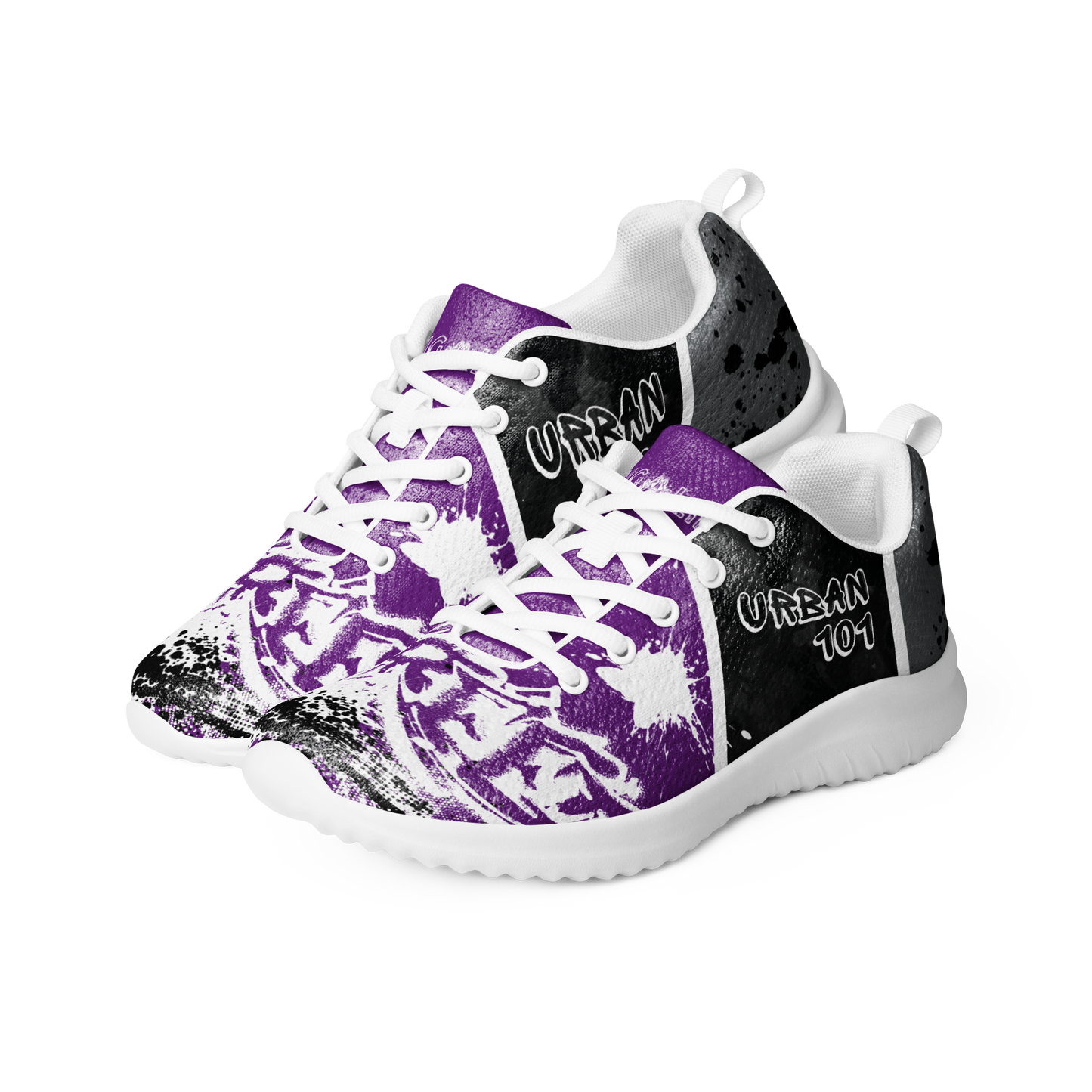 Black & Purple Urban Sling Life Women’s Athletic Shoes