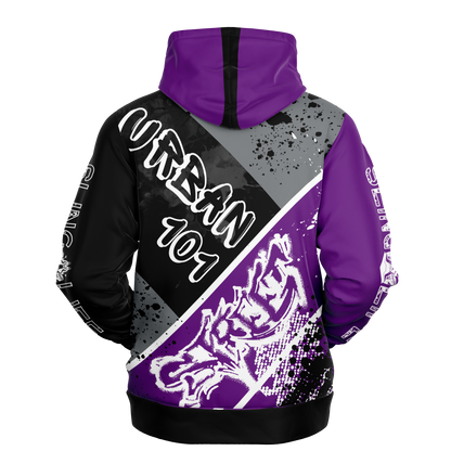 Black & Purple Urban 101 Sling Life Hoodie - AOP - Sling Life Fans