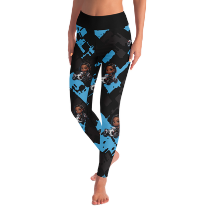 Chibi Girl Driving Slingshot Leggings - Sling Life Fans