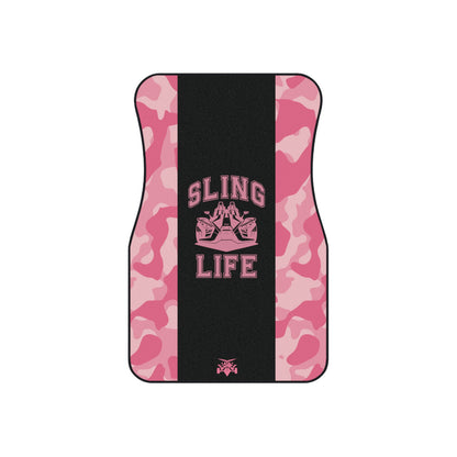 Pink Camoflauge Car Mats - Sling Life Fans