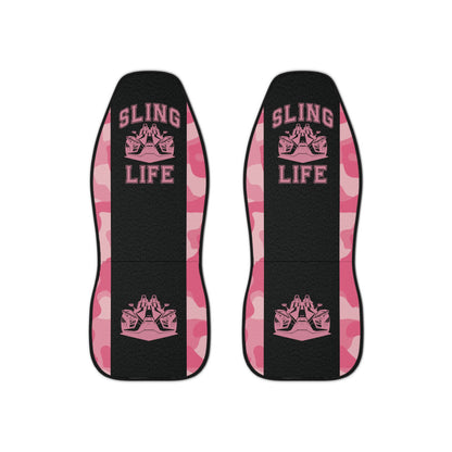 Pink Camoflauge Car Seat Covers - Sling Life Fans