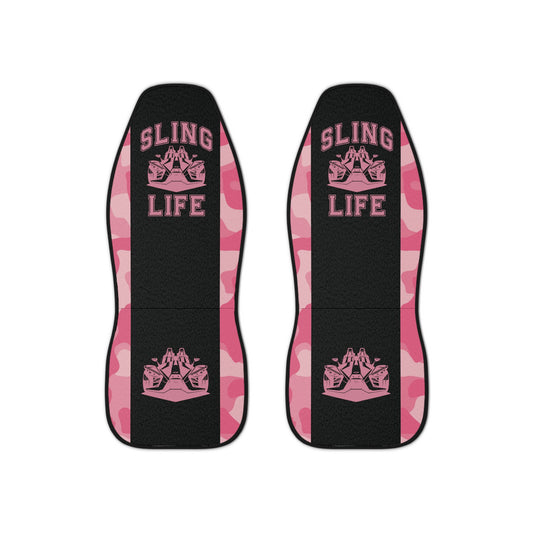 Pink Camoflauge Car Seat Covers - Sling Life Fans