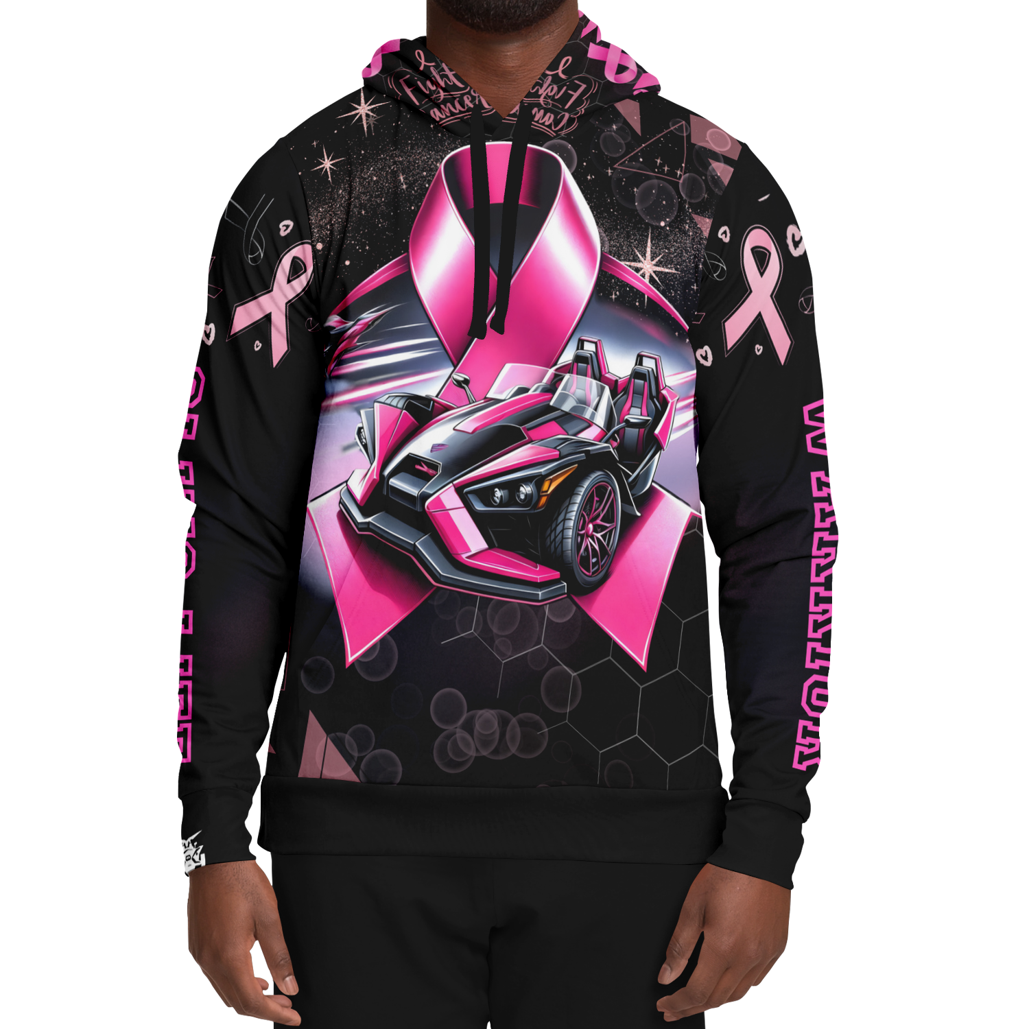 Breast Cancer Awareness AOP Hoodie - Sling Life Fans