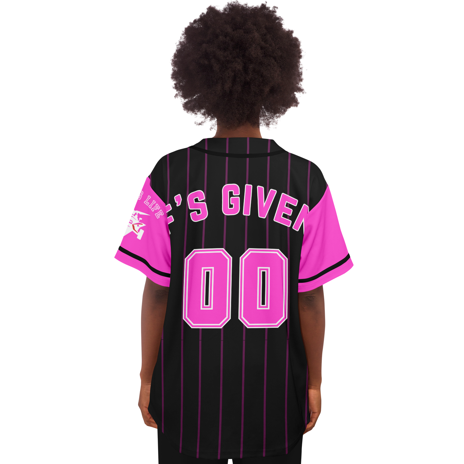 Pink 00 F's Given Baseball Jersey - Sling Life Fans