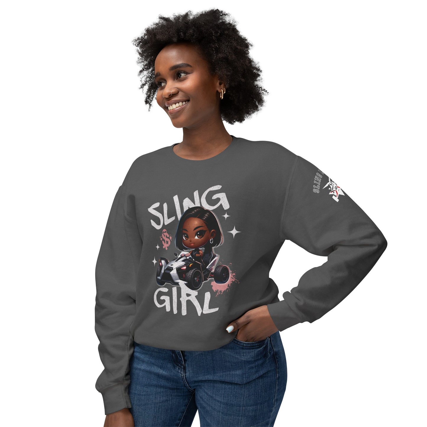 Chibi Girl Sling Life Sweatshirt - Sling Life Fans