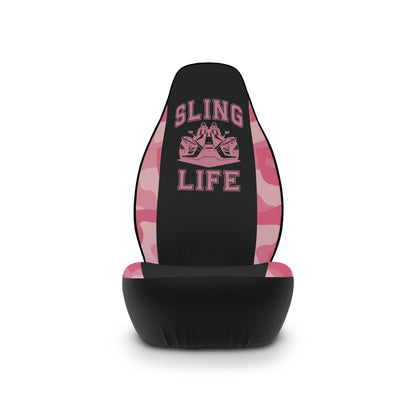 Pink Camoflauge Car Seat Covers - Sling Life Fans