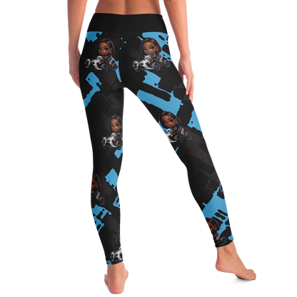 Chibi Girl Driving Slingshot Leggings - Sling Life Fans