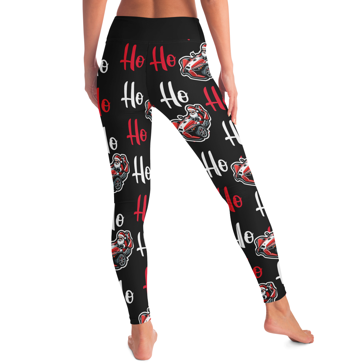 Ho! Ho! Ho! Santa Driving Slingshot Leggings - Sling Life Fans