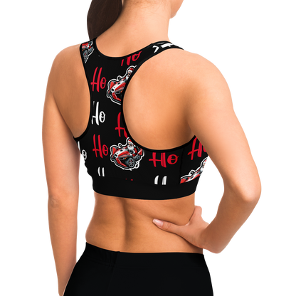 Ho! Ho! Ho! Santa Driving Slingshot Sports Bra - Sling Life Fans