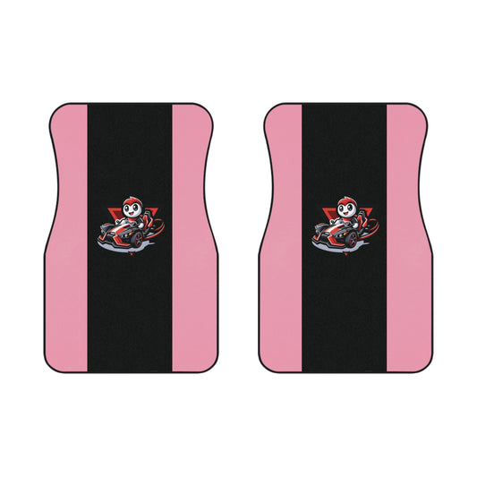 Pink & Black Logo Car Mats - Sling Life Fans
